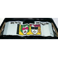 White Accordion Cardboard Econo Car Sunshade